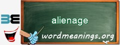 WordMeaning blackboard for alienage